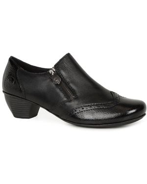 Rieker Treat High Cut Court Shoes - Black