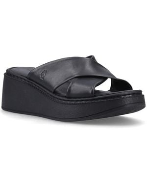 Hush Puppies Bobbi Wedge Sandals - Blue
