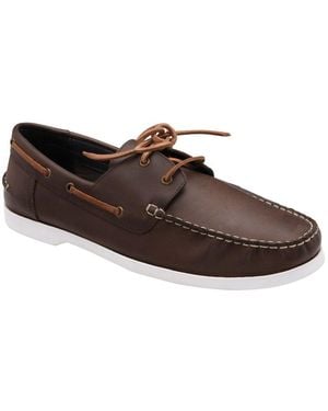 Frank Wright Reaney Boat Shoes - Brown