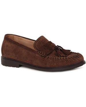 Gabor Hamble Tassel Loafers - Brown