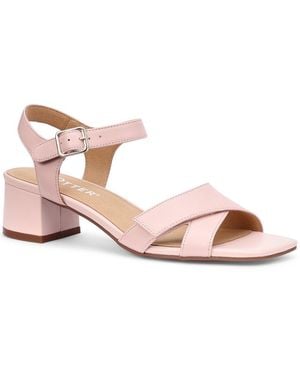 Hotter Riviera Block Heel Sandals - Pink