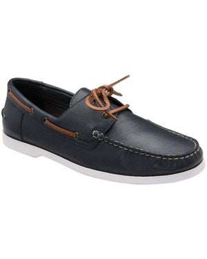 Frank Wright Reaney Boat Shoes - Blue