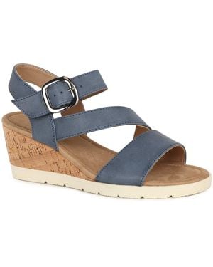 Westland Eloise 01 Wedge Heel Sandals - Blue