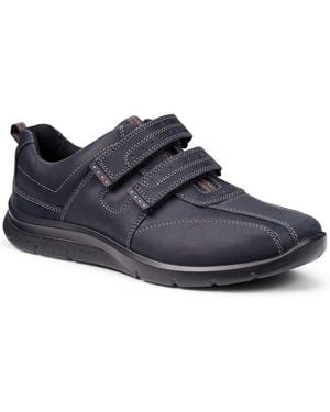 Hotter Energise Riptape Casual Shoe - Blue