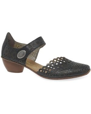 Rieker Pia Open Court Shoes - Red