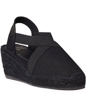 Toni Pons Fabi Wedge Heel Espadrille Sandals - Black