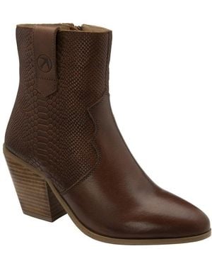 Ravel Dorey Heeled Ankle Boots - Brown