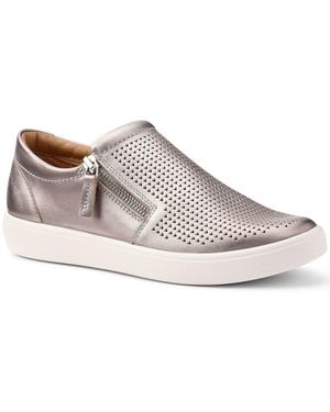 Hotter Daisy Wide Fit Slip On Trainers - Grey