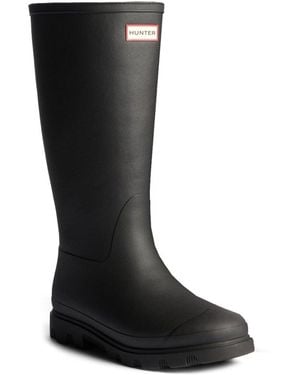 HUNTER Downpour Tall Insulated Wellingtons - Black