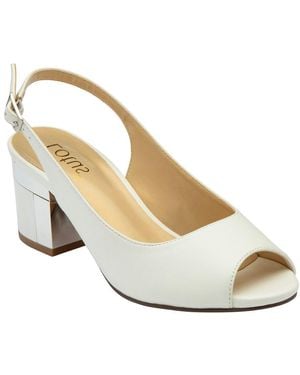 Lotus Evelyn Slingback Sandals - White