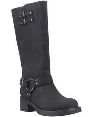Rocket Dog Nash Tall Biker Boots - Black