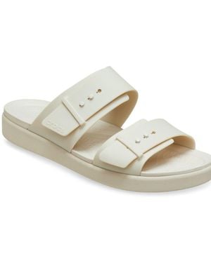Crocs™ Brooklyn Buckle Low Sandals - Metallic