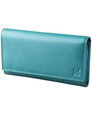 Lakeland Leather Large Leather Purse - Blue