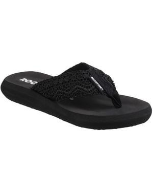Rocket Dog Spotlight Casual Toe Post Sandals - Black