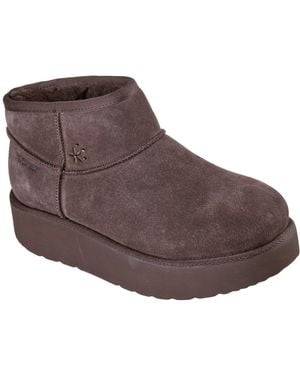 Skechers Keep Cosy Booties - Brown