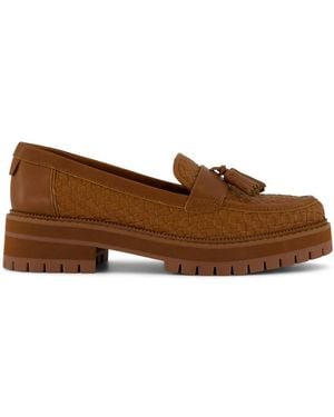 TOMS Cara Woven Loafers - Brown