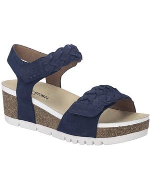 Josef Seibel Quinn 22 Wedge Sandals - Blue