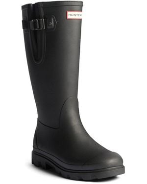 HUNTER Field Downpour Adjustable Wellingtons - Black