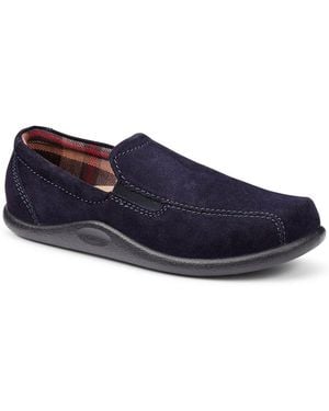 Hotter Relax Warm Lined Slippers - Blue