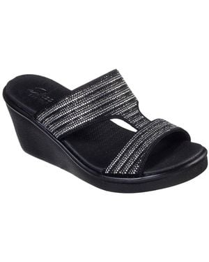 Skechers Rumble On Bling Gal Wedge Sandals - Multicolour