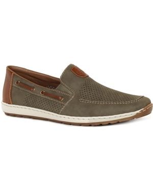 Rieker Mariner Slip On Boat Shoes - Brown
