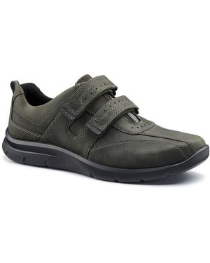 Hotter Energise Riptape Casual Shoe - Black