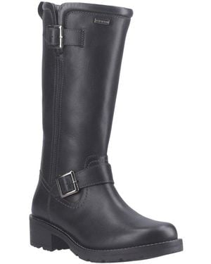 HUNTER Skye Tall Boot Leather Boots - Blue