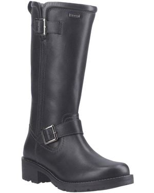 HUNTER Skye Tall Boot Leather Boots - Blue
