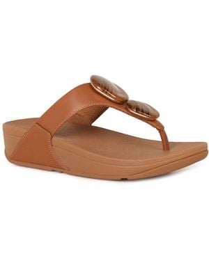 Fitflop Lulu Marbled Stone Sandals - Brown