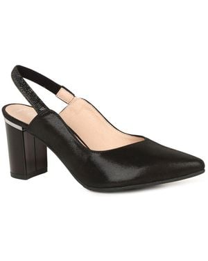 Bioeco Amelia Slingback Court Shoes - Black