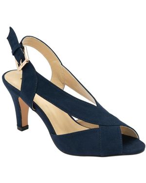 Lotus Endive Peep Toe Heeled Sandals - Blue