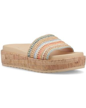 Rocket Dog Faye Alti Raffia Sandals - Natural