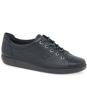 Ecco Soft 2 Lace Casual Shoes - Black