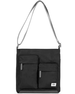 Roka Kennington M Pocket Shoulder Bag Recycled - Black