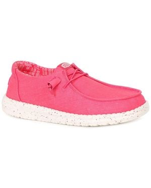 HEYDUDE Wendy Stretch Shoes - Pink