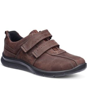 Hotter Energise Riptape Casual Shoe - Brown