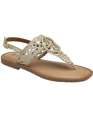 Ravel Roxby Toe Post Sandals - Metallic