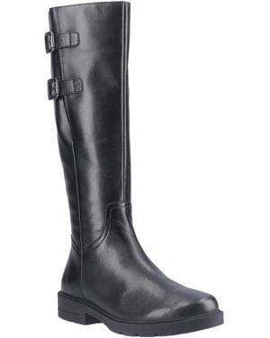 Hush Puppies Tallulah Knee High Boots - Black