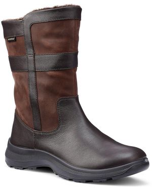 Hotter Frontier Waterproof Calf Length Boots - Brown