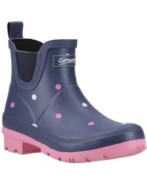 Cotswold Clarence Ankle Wellingtons - Blue