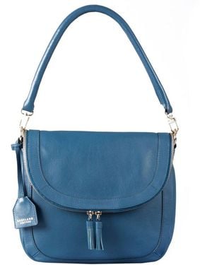 Lakeland Leather Tarraby Shoulder Bag - Blue