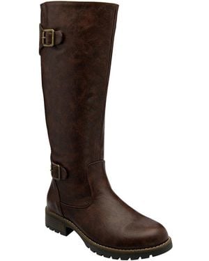 Lotus Brandi Knee High Boots - Brown