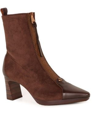 Hispanitas Bangkok Zip Ankle Boots - Brown