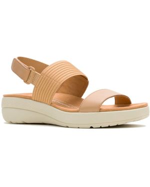 Hush Puppies Breathe Slingback Sandals - Natural