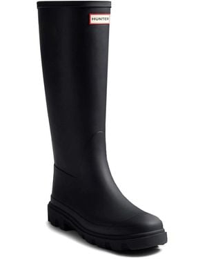 HUNTER Downpour Tall Wellingtons - Black
