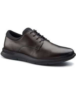 Hotter Hugo Wide Fit Shoes - Black