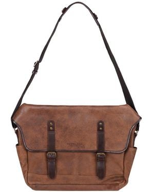 Lakeland Leather Hawksdale Messenger Bag - Brown