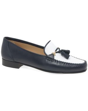 Charles Clinkard Poppy Moccasins - Blue