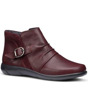 Hotter Bramley Wide Fit Ankle Boots - Brown