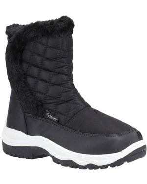 Cotswold Faux Fur-Lined Winter Boots - Black